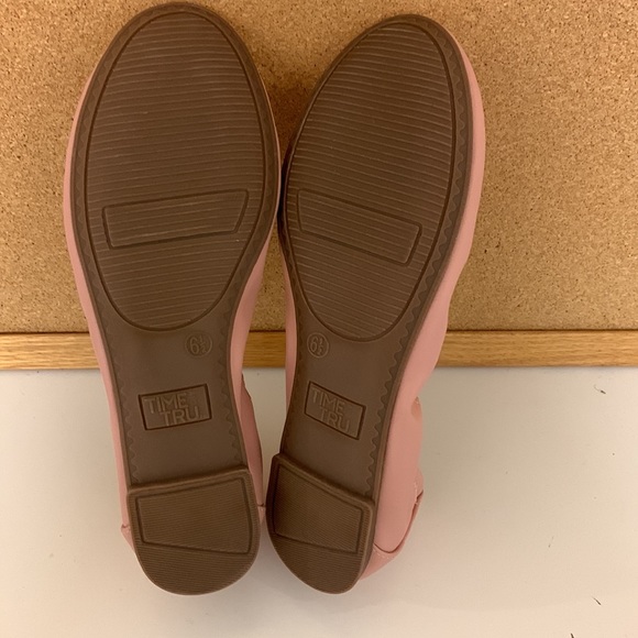 Women’s Time & Tru Memory Foam Scrunch Ballet Flats Shoes Size 6 1/2. NWOT - Picture 5 of 7